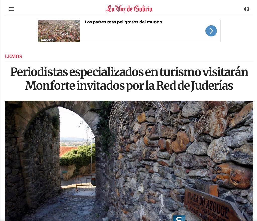 Viaje de prensa por las ciudades gallegas de la Red de Juderías