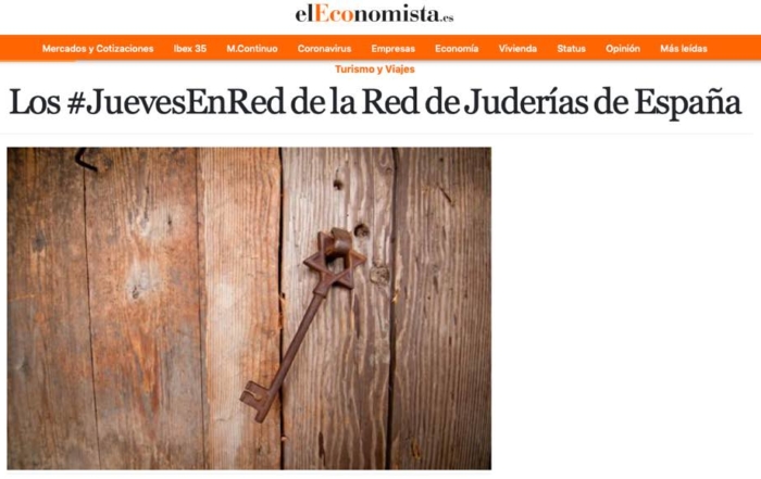El ciclo de charlas online de la Red de Juderías de España merece la atención de numerosos medios de comunicación.