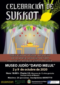 El Museo Judío David Melul acogerá la celebración de la fiesta los próximos días 2 y 9 de octubre.