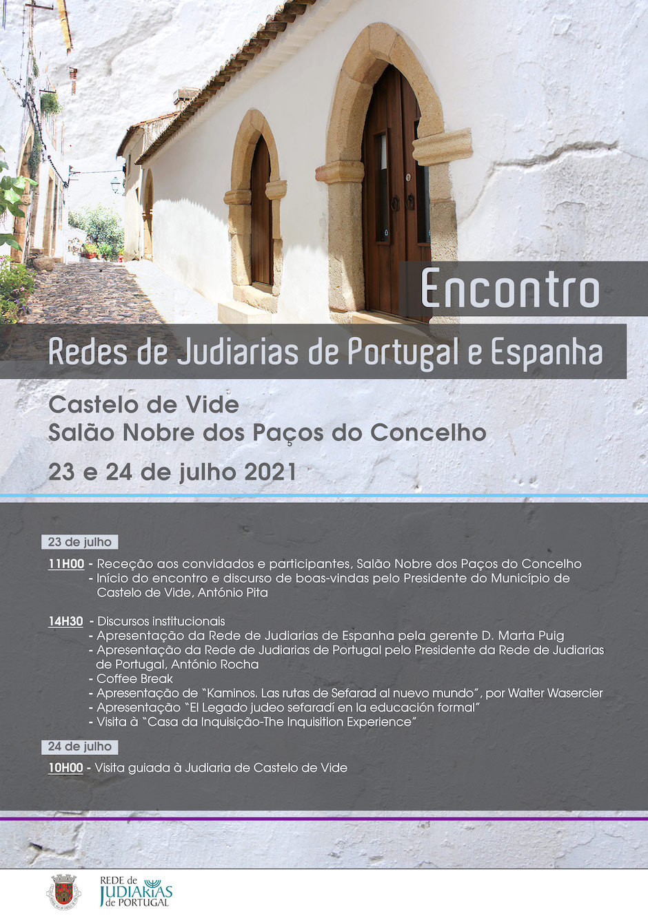 Encontro redes de Judiarias Portugal Espanha Red de Juderías de España Caminos de Sefarad Castelo do Vide