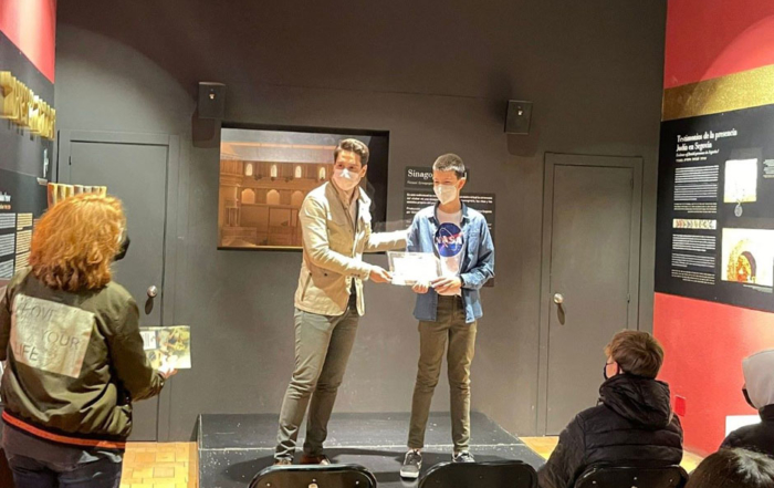 Entrega de diplomas a escolares de Madrid y Segovia Concurso de Microrrelatos de la Red de Juderías de España
