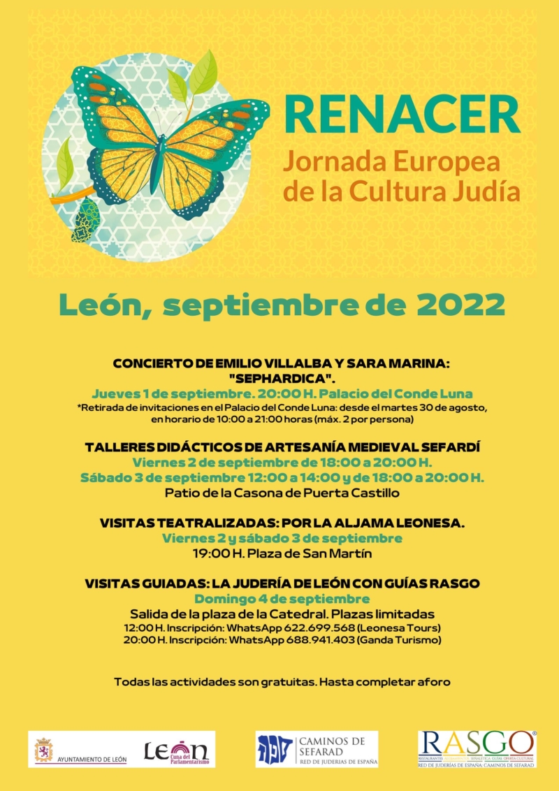 Jornada Europea de la Cultura Judía 2022 en León | Red de Juderías de España